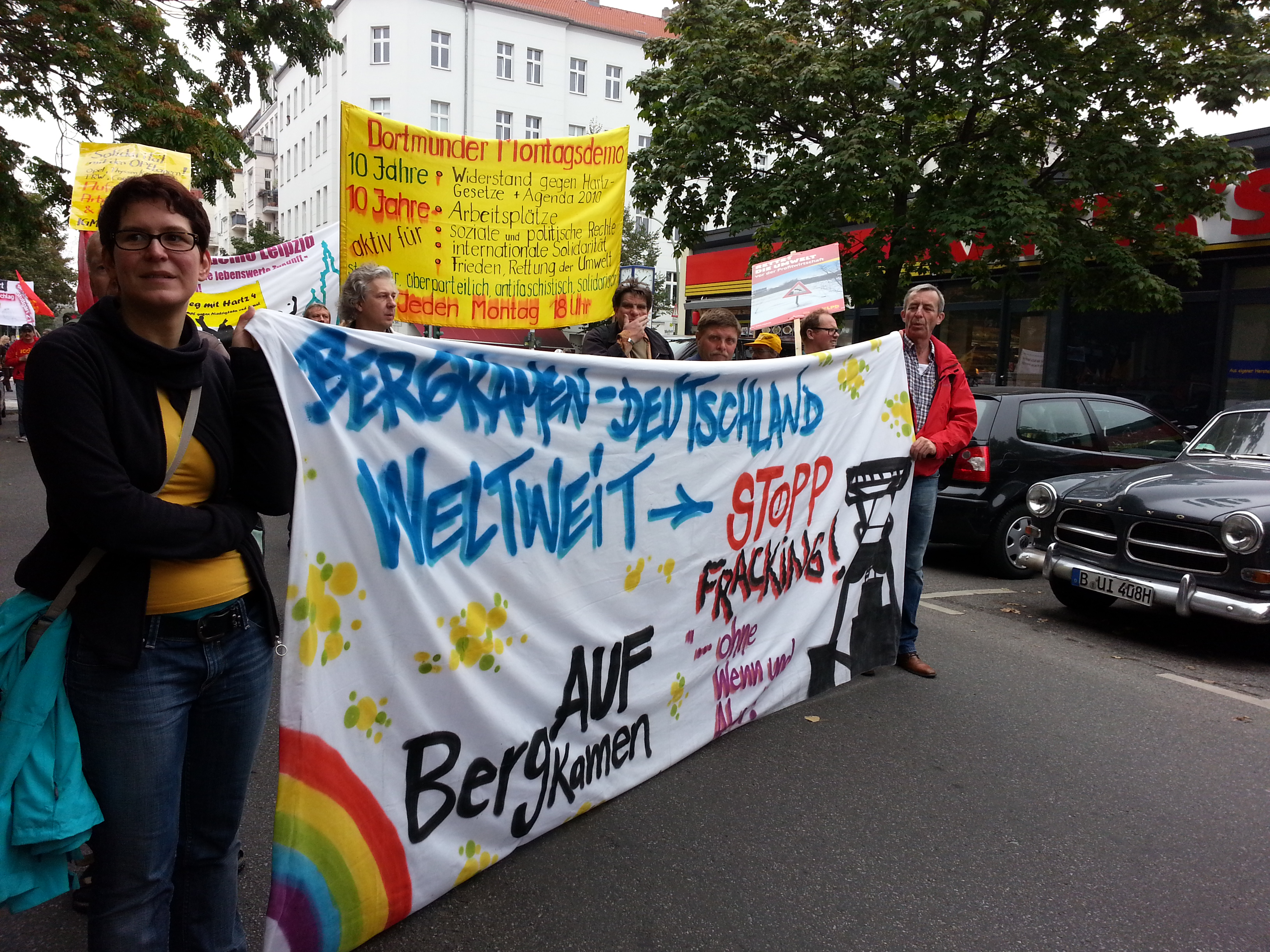 Auch in Berlin ist BergAUF Bergkamen für die Umwelt und gegen das Fracking aktiv.